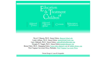 Tablet Screenshot of educationandtreatmentofchildren.net